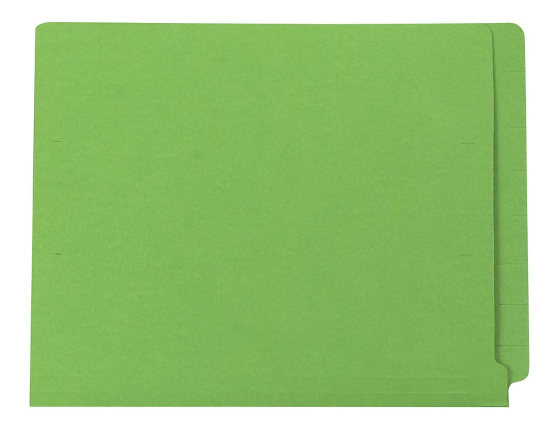 The File King End Tab Green File Folder - Letter Size | Box of 100 | Full Side Folder for Medical Charts & Office Filing | Space for Jacket Labeling | 11-Point Fiber Construction | Made in The USA - Image 1